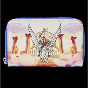 NWT Loungefly Disney Hercules Mount Olympus Golden Gates Zip Around Wallet